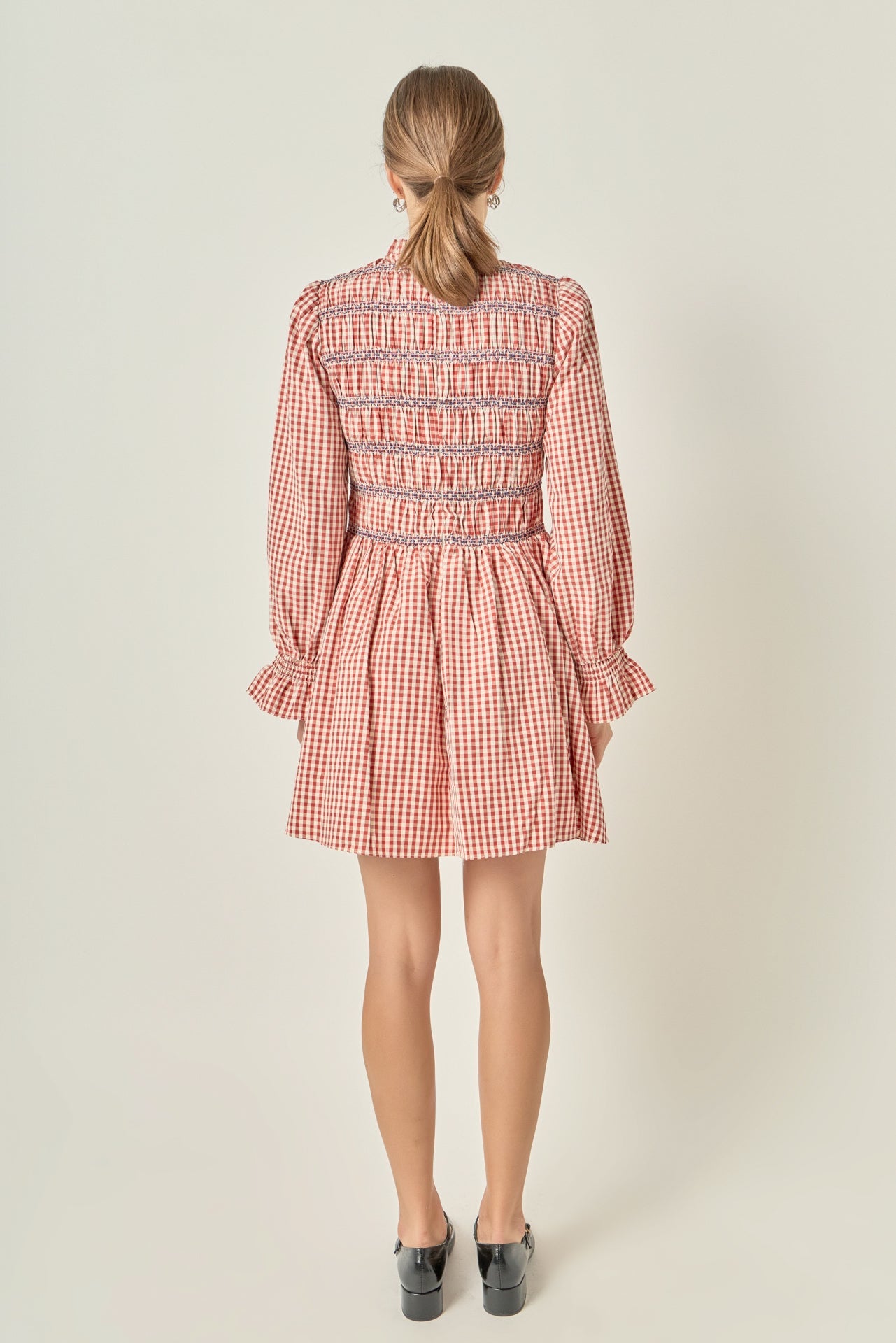 ENGLISH FACTORY - Gingham Mini Dress - DRESSES available at Objectrare
