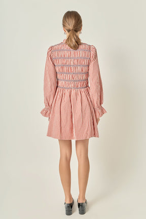 ENGLISH FACTORY - Gingham Mini Dress - DRESSES available at Objectrare