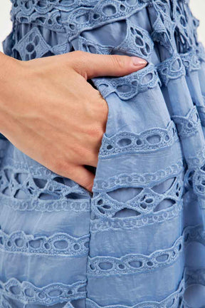 Combination Lace Maxi Dress