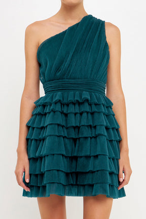 Tiered Tulle Mini Dress