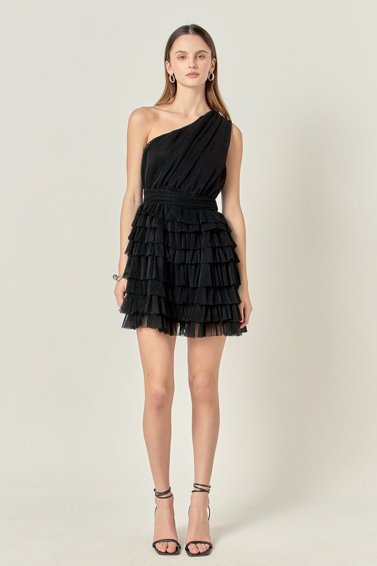 Tiered Tulle Mini Dress