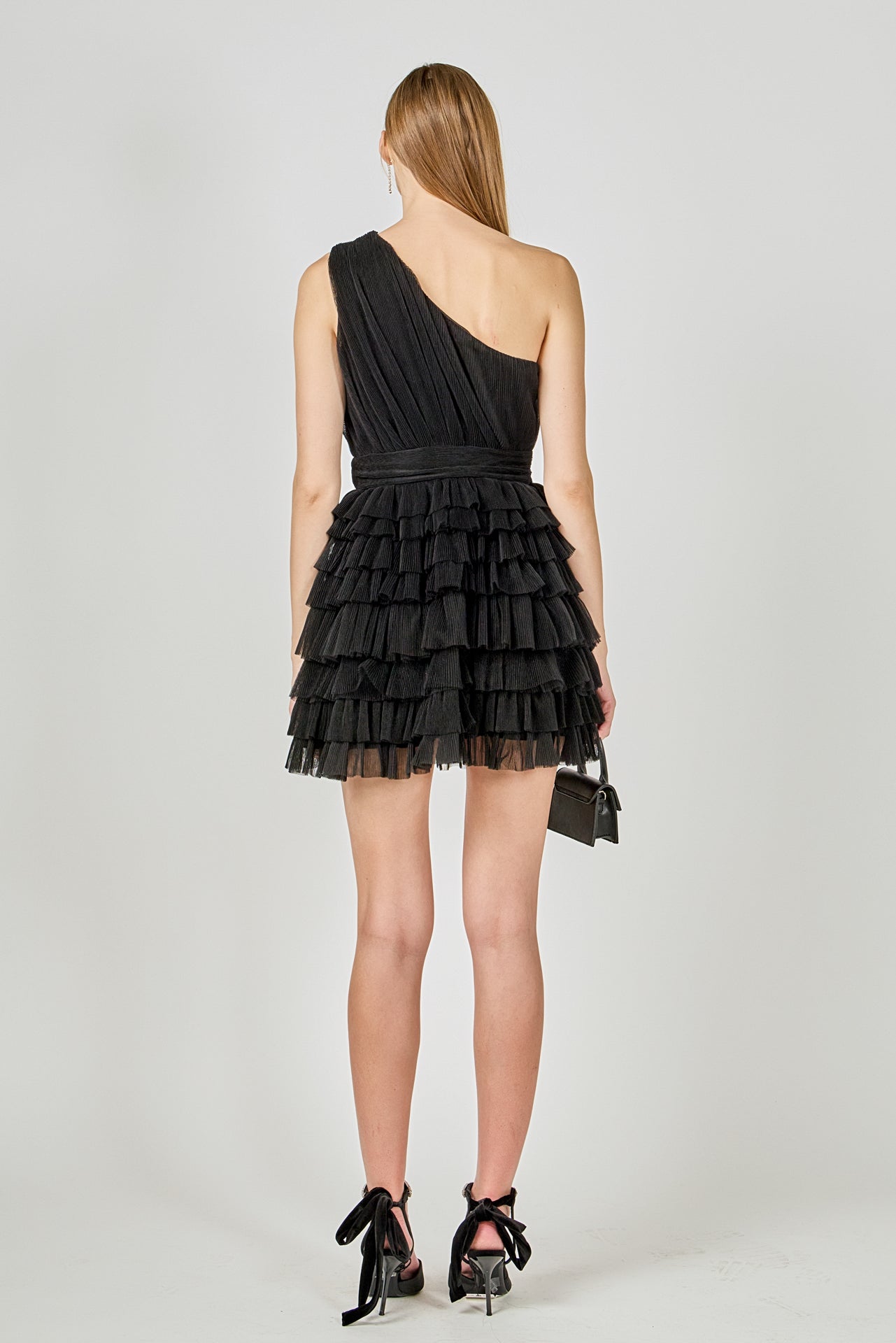 ENDLESS ROSE - Tiered Tulle Mini Dress - DRESSES available at Objectrare
