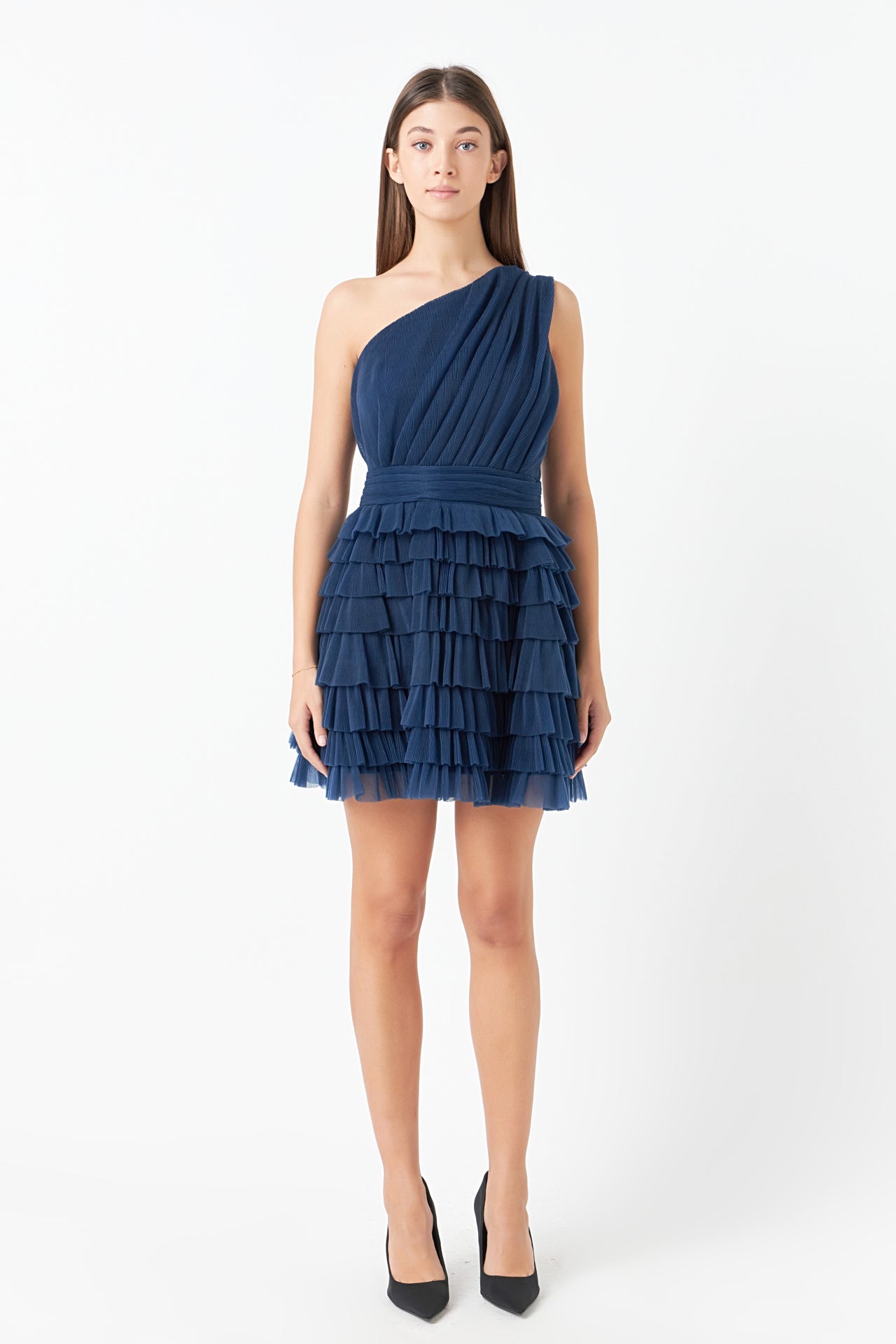 ENDLESS ROSE - Tiered Tulle Mini Dress - DRESSES available at Objectrare