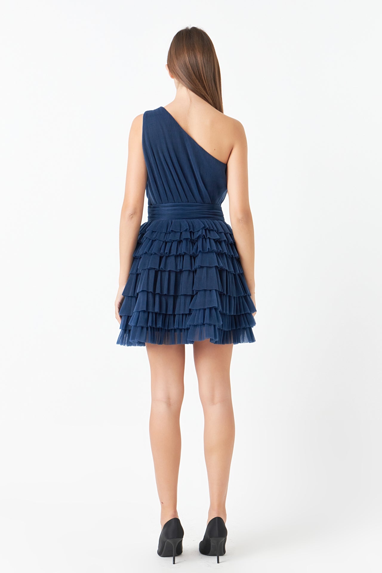 ENDLESS ROSE - Tiered Tulle Mini Dress - DRESSES available at Objectrare