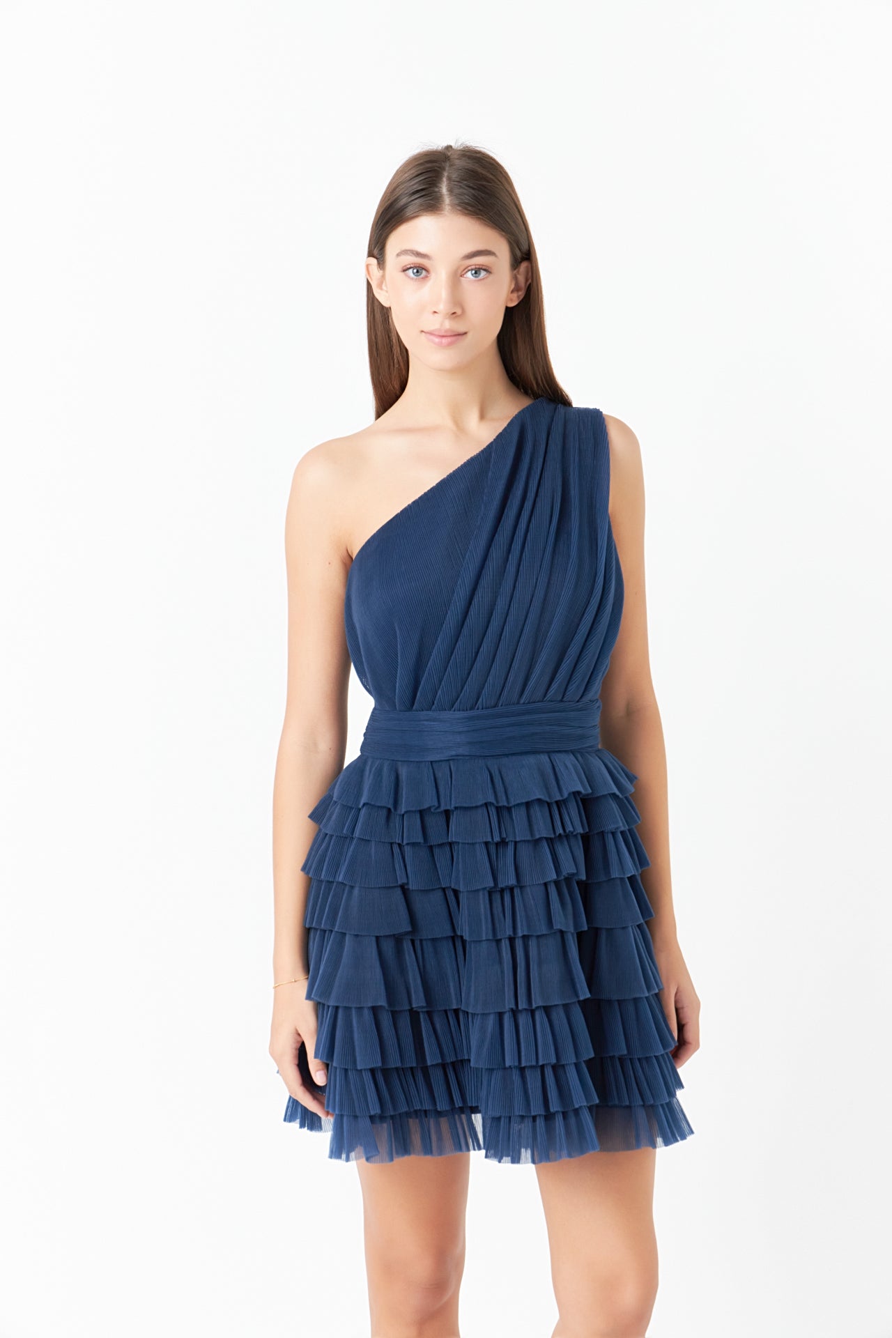 ENDLESS ROSE - Tiered Tulle Mini Dress - DRESSES available at Objectrare