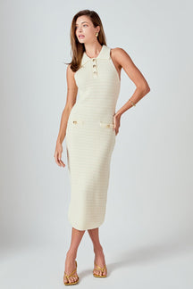 ENDLESS ROSE - Crochet Knit Midi Dress - DRESSES available at Objectrare