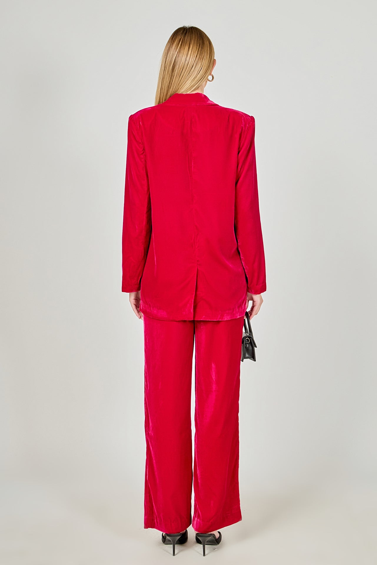 ENDLESS ROSE - High-Waisted Velvet Pants - PANTS available at Objectrare