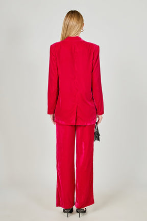 ENDLESS ROSE - High-Waisted Velvet Pants - PANTS available at Objectrare