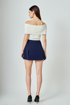 High-Waisted Skort