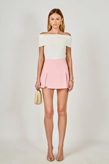 ENDLESS ROSE - High-Waisted Skort - SKORTS available at Objectrare