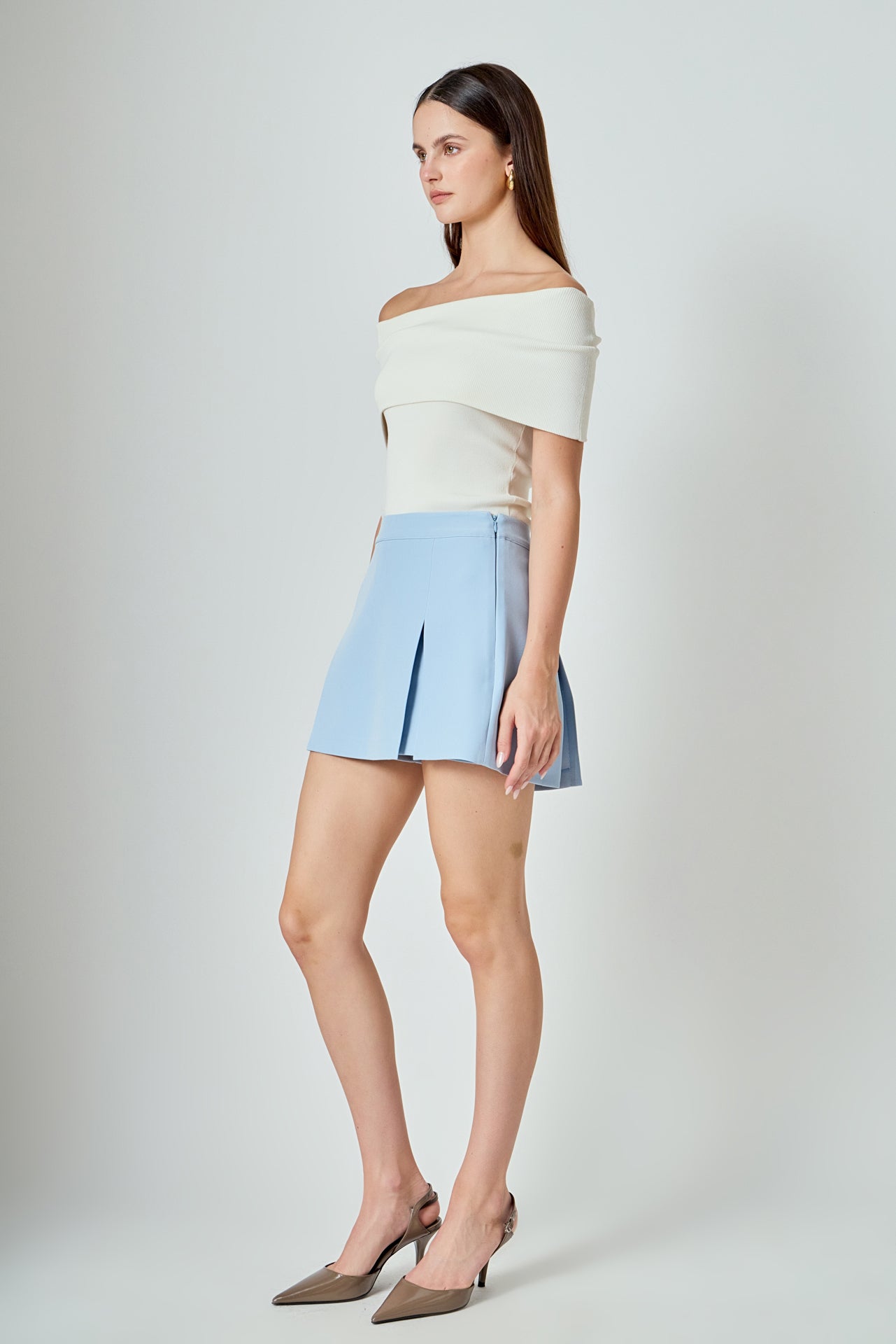 ENDLESS ROSE - High-Waisted Skort - SKORTS available at Objectrare