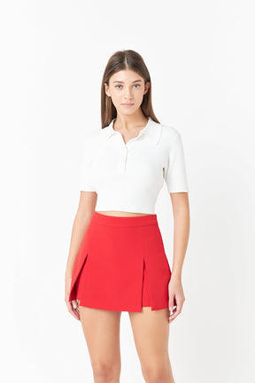 High-Waisted Skort