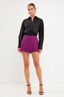 ENDLESS ROSE - Single Wrap Skort - SKORTS available at Objectrare