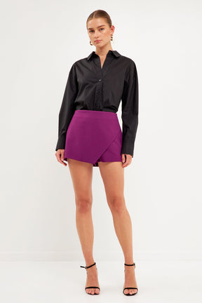ENDLESS ROSE - Single Wrap Skort - SKORTS available at Objectrare
