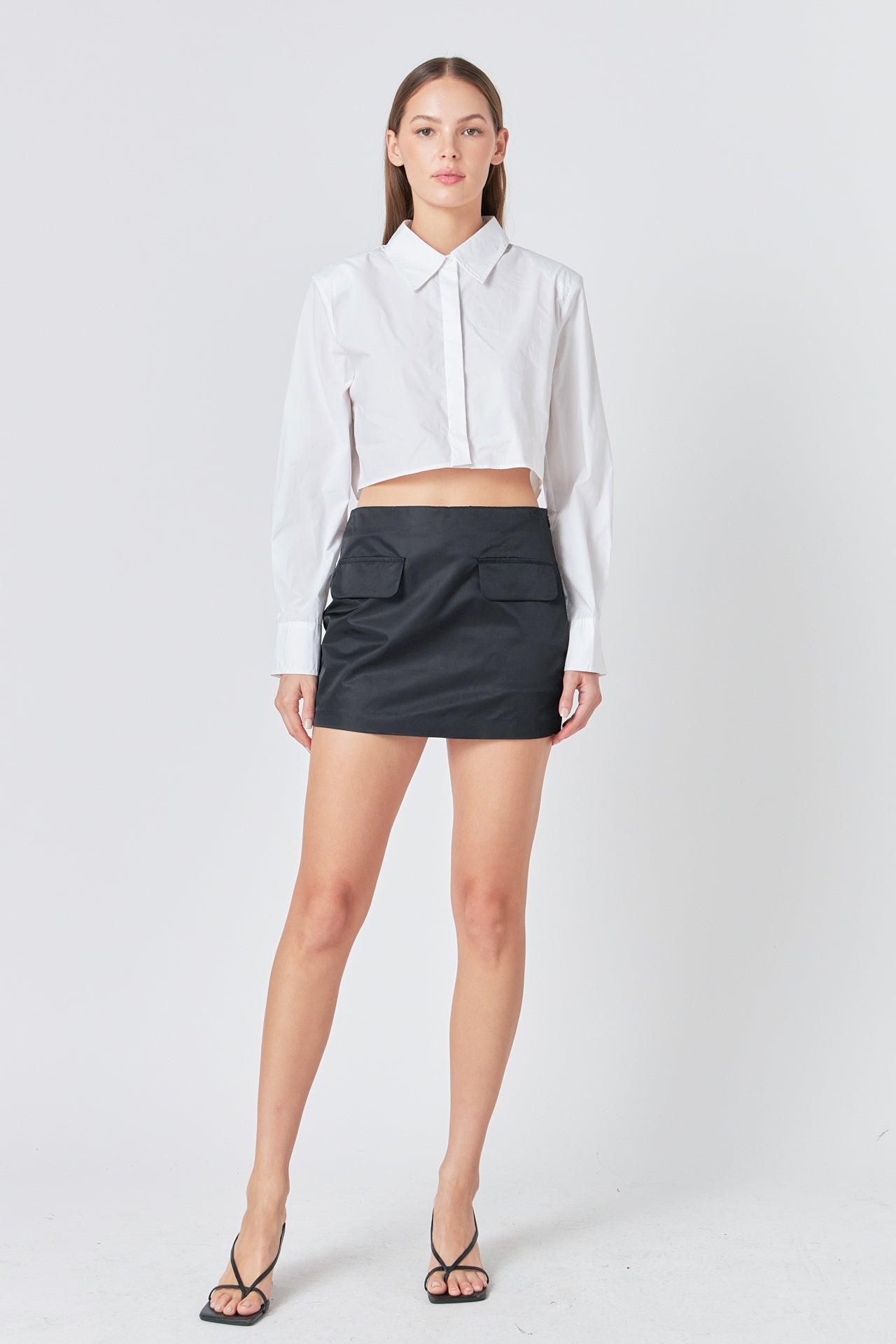 ENDLESS ROSE - Pocket Flap Skort - SKORTS available at Objectrare