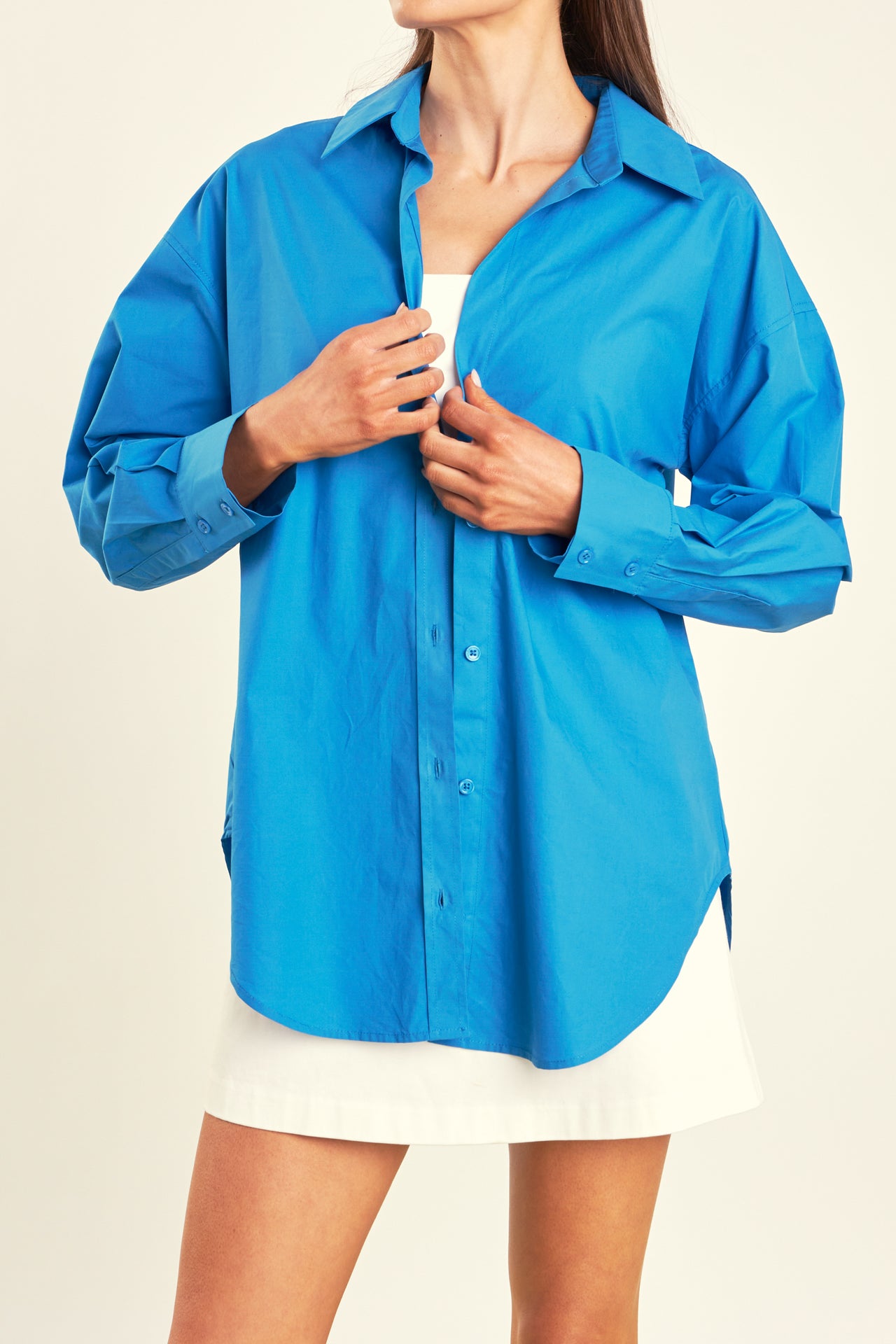 GREY LAB - Oversize Collared Shirt - TOPS available at Objectrare