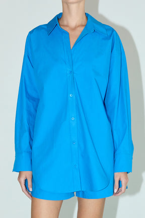GREY LAB - Oversize Collared Shirt - SHIRTS & BLOUSES available at Objectrare