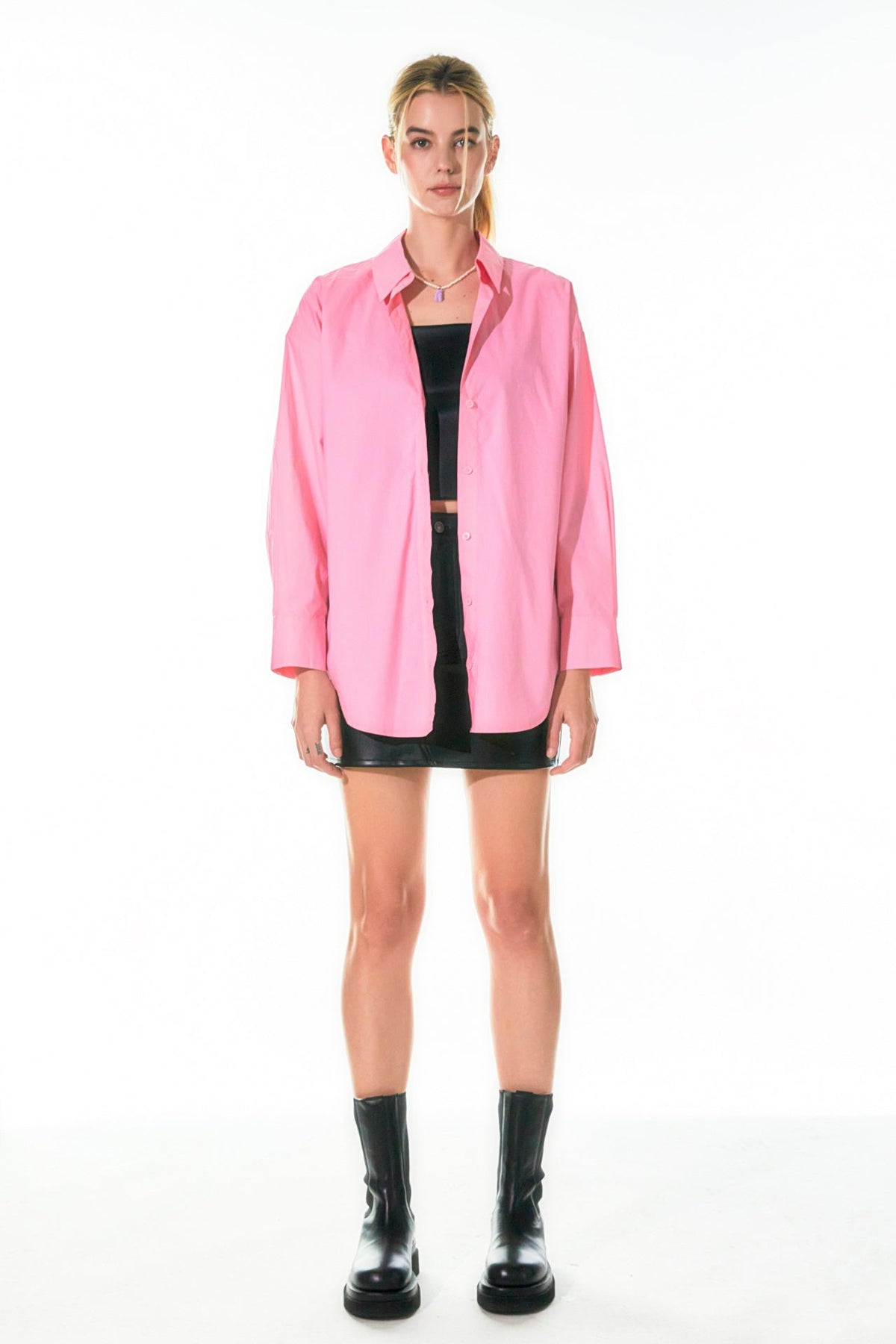 GREY LAB - Oversize Collared Shirt - TOPS available at Objectrare