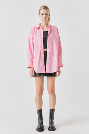 GREY LAB - Oversize Collared Shirt - TOPS available at Objectrare