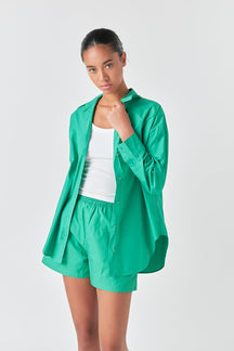 GREY LAB - Oversize Collared Shirt - SHIRTS & BLOUSES available at Objectrare