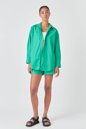 GREY LAB - Oversize Collared Shirt - SHIRTS & BLOUSES available at Objectrare