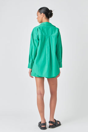 GREY LAB - Oversize Collared Shirt - SHIRTS & BLOUSES available at Objectrare
