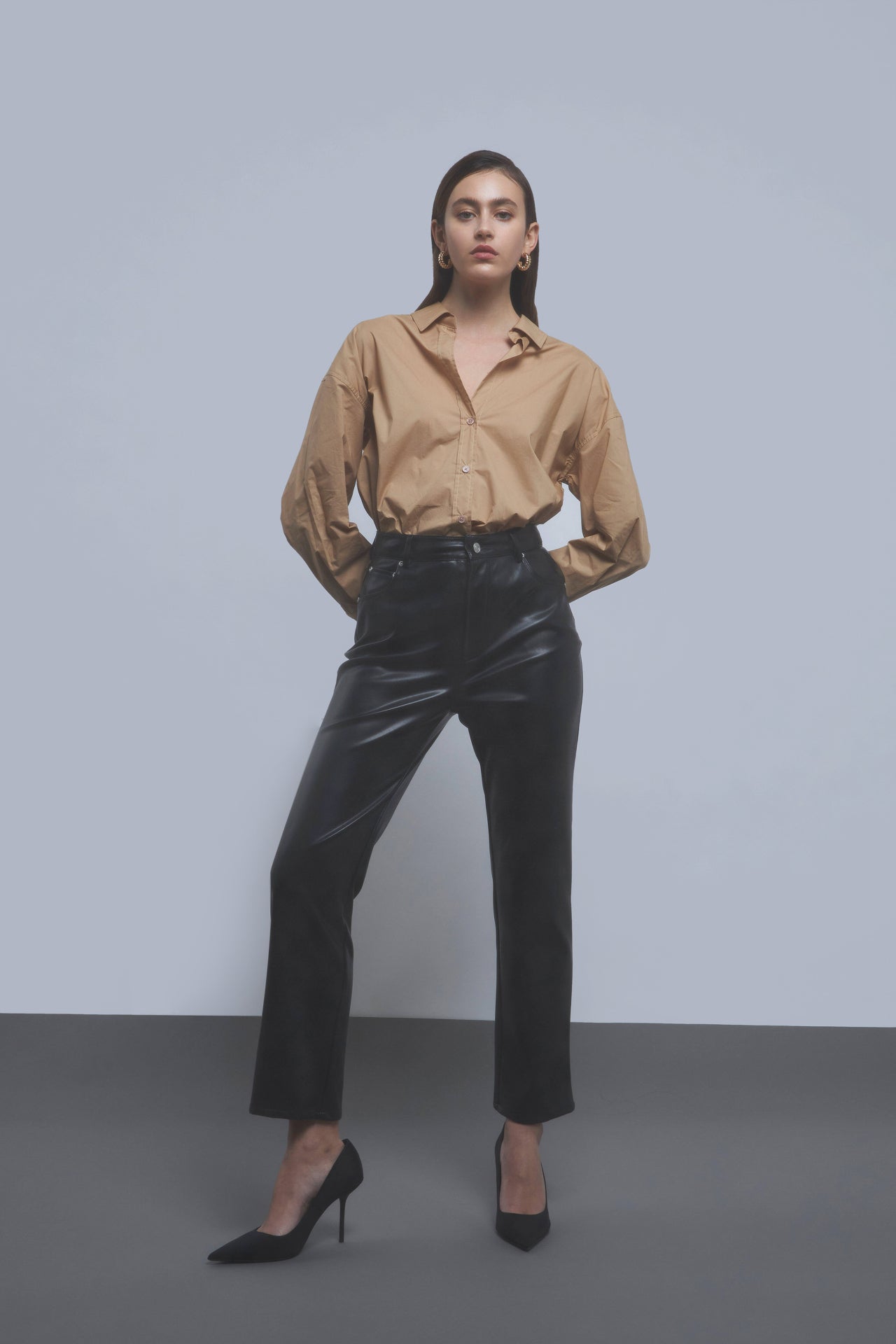 GREY LAB - Oversize Collared Shirt - TOPS available at Objectrare