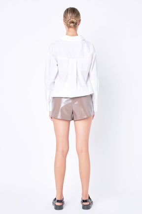GREY LAB - Oversize Collared Shirt - SHIRTS & BLOUSES available at Objectrare