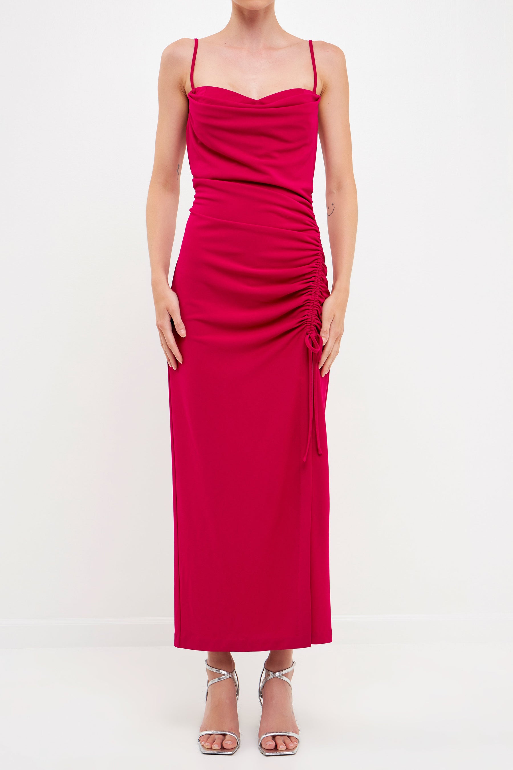 ENDLESS ROSE - Cowl Neck Maxi Dress - DRESSES available at Objectrare
