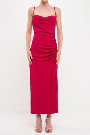 ENDLESS ROSE - Cowl Neck Maxi Dress - DRESSES available at Objectrare