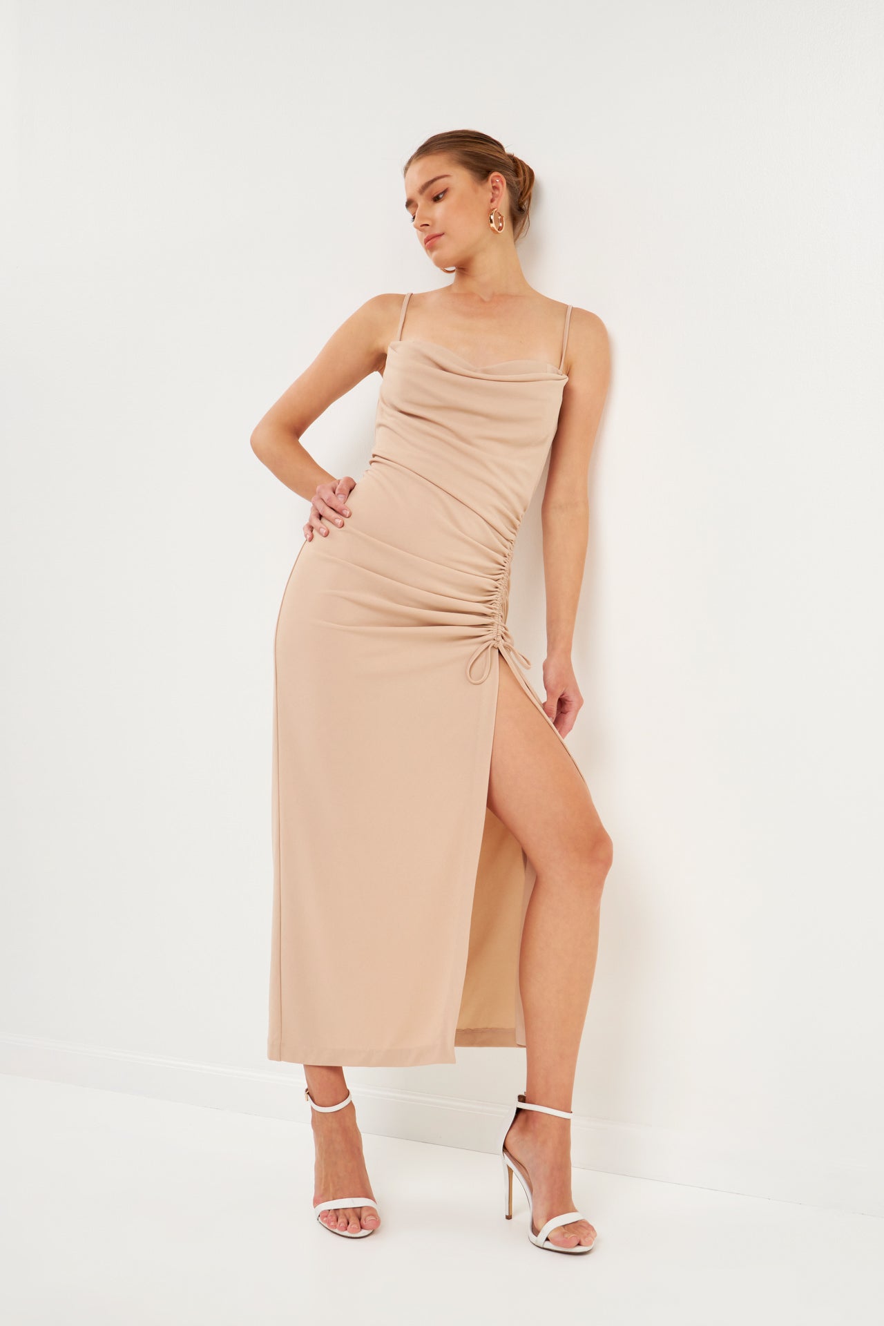 ENDLESS ROSE - Cowl Neck Maxi Dress - DRESSES available at Objectrare
