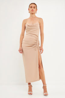 ENDLESS ROSE - Endless Rose - Cowl Neck Maxi Dress - DRESSES available at Objectrare