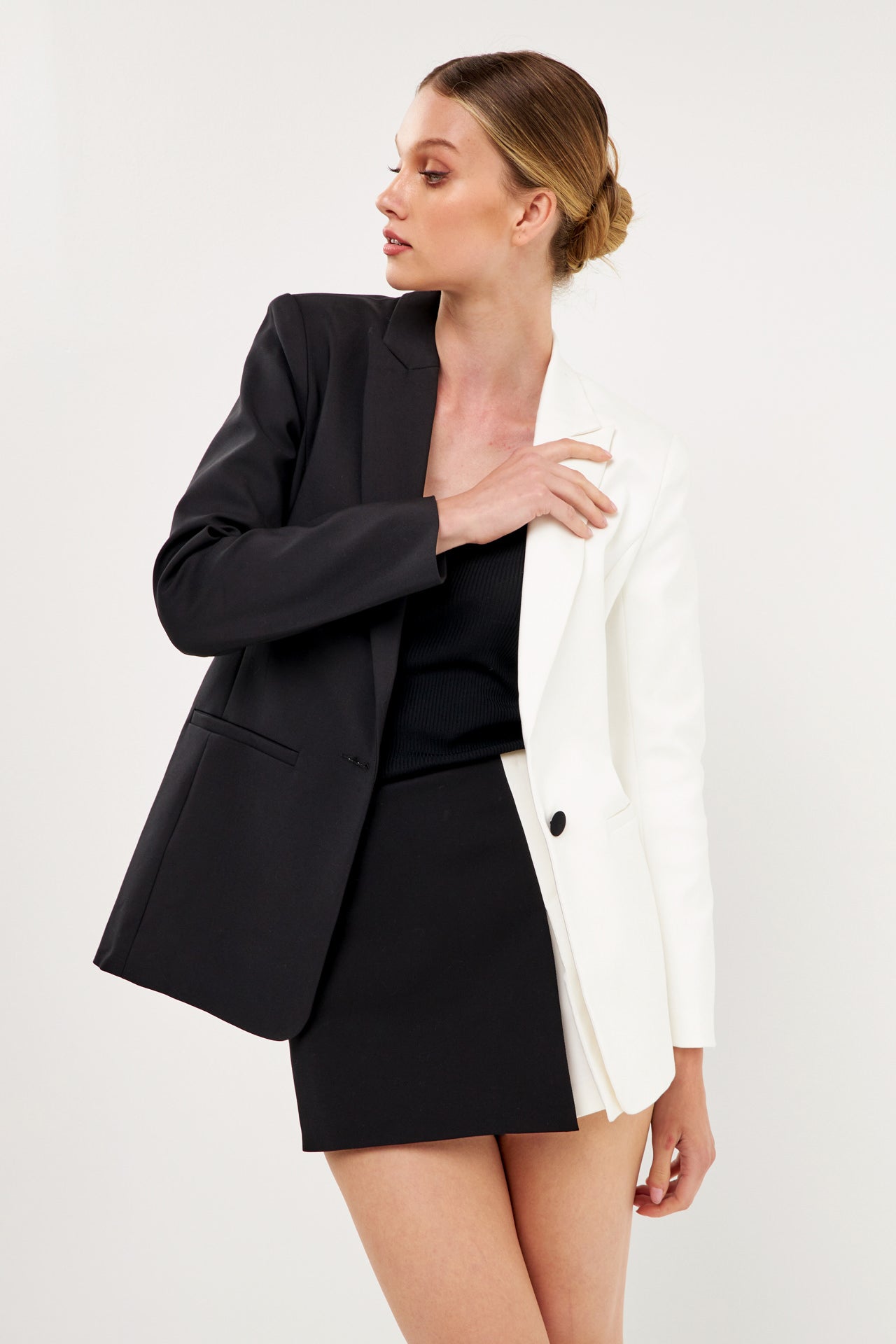 ENGLISH FACTORY - Color Block Blazer - BLAZERS available at Objectrare