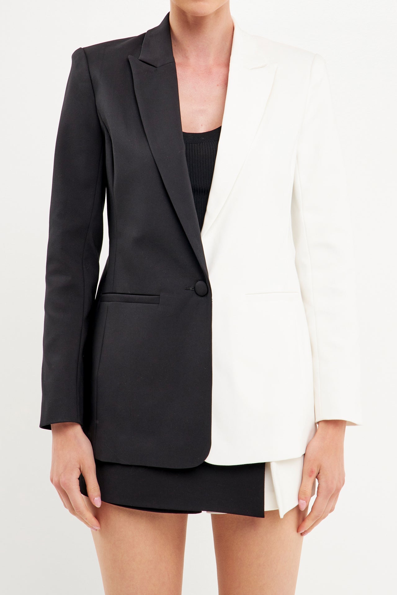 ENGLISH FACTORY - Color Block Blazer - BLAZERS available at Objectrare