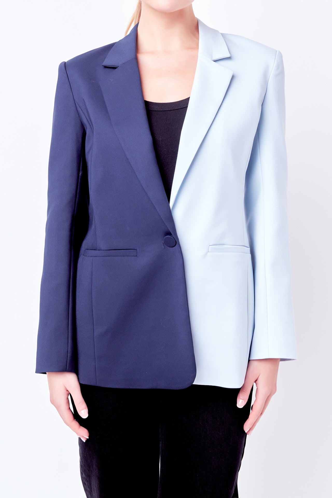 ENGLISH FACTORY - Color Block Blazer - BLAZERS available at Objectrare