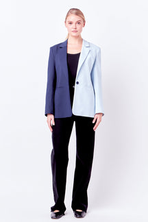 ENGLISH FACTORY - Color Block Blazer - BLAZERS available at Objectrare