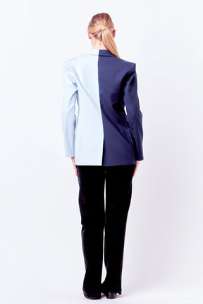 ENGLISH FACTORY - Color Block Blazer - BLAZERS available at Objectrare