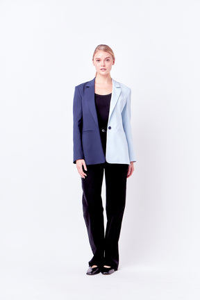 Color Block Blazer