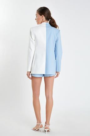 ENGLISH FACTORY - Color Block Blazer - BLAZERS available at Objectrare