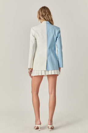 ENGLISH FACTORY - Color Block Blazer - BLAZERS available at Objectrare