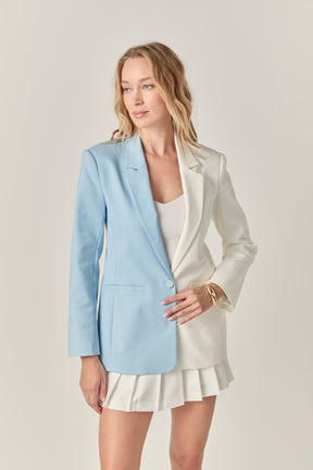 ENGLISH FACTORY - Color Block Blazer - BLAZERS available at Objectrare