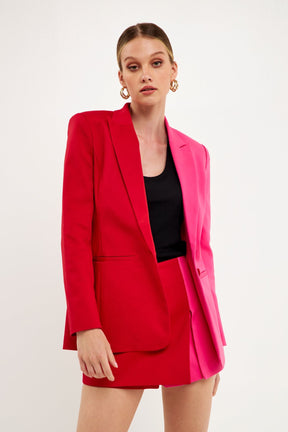 ENGLISH FACTORY - Color Block Blazer- Sale - BLAZERS available at Objectrare