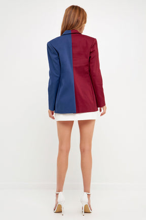 ENGLISH FACTORY - Color Block Blazer - BLAZERS available at Objectrare