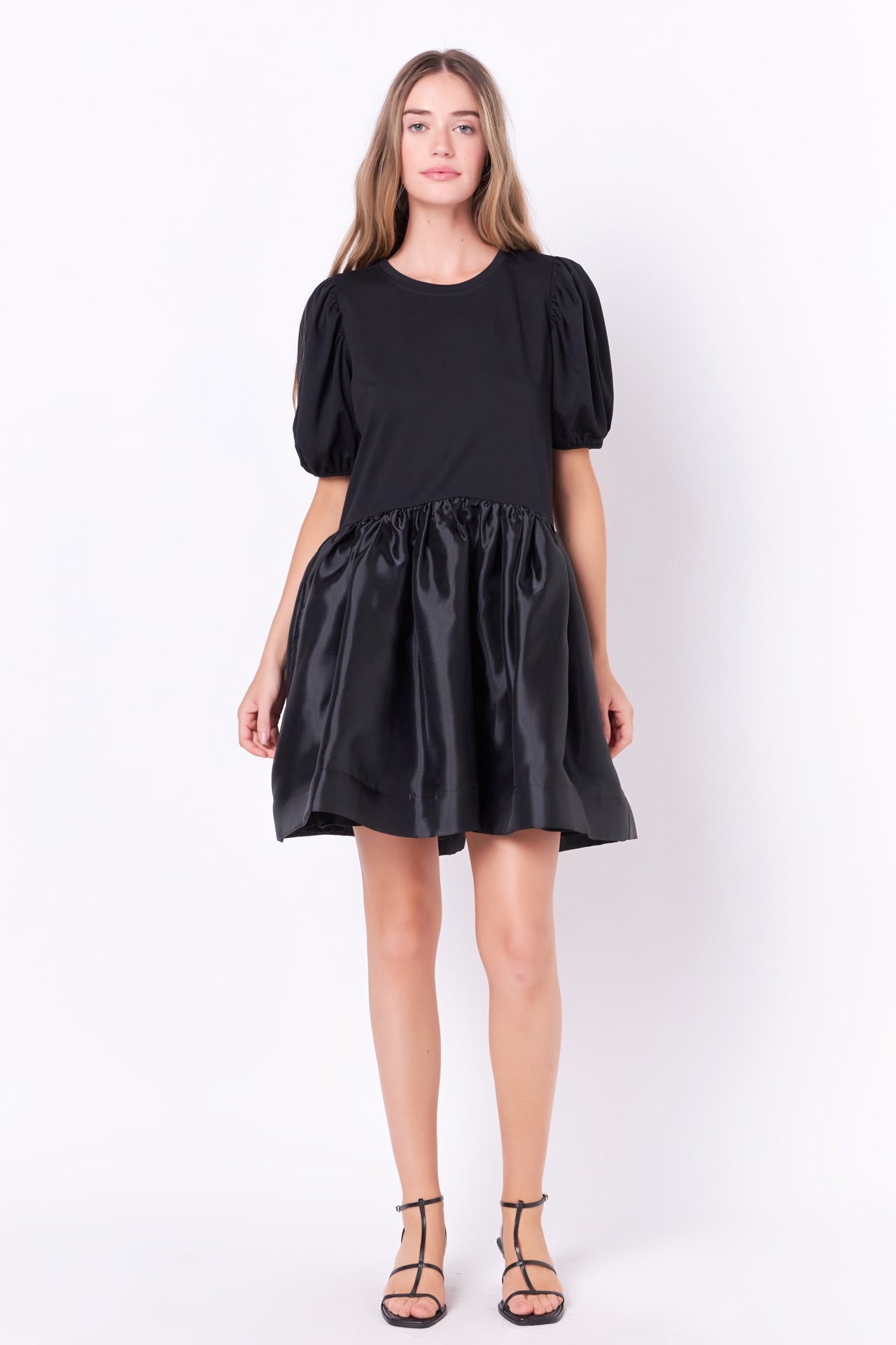 ENGLISH FACTORY - Mixed Media Organza Mini Dress - DRESSES available at Objectrare