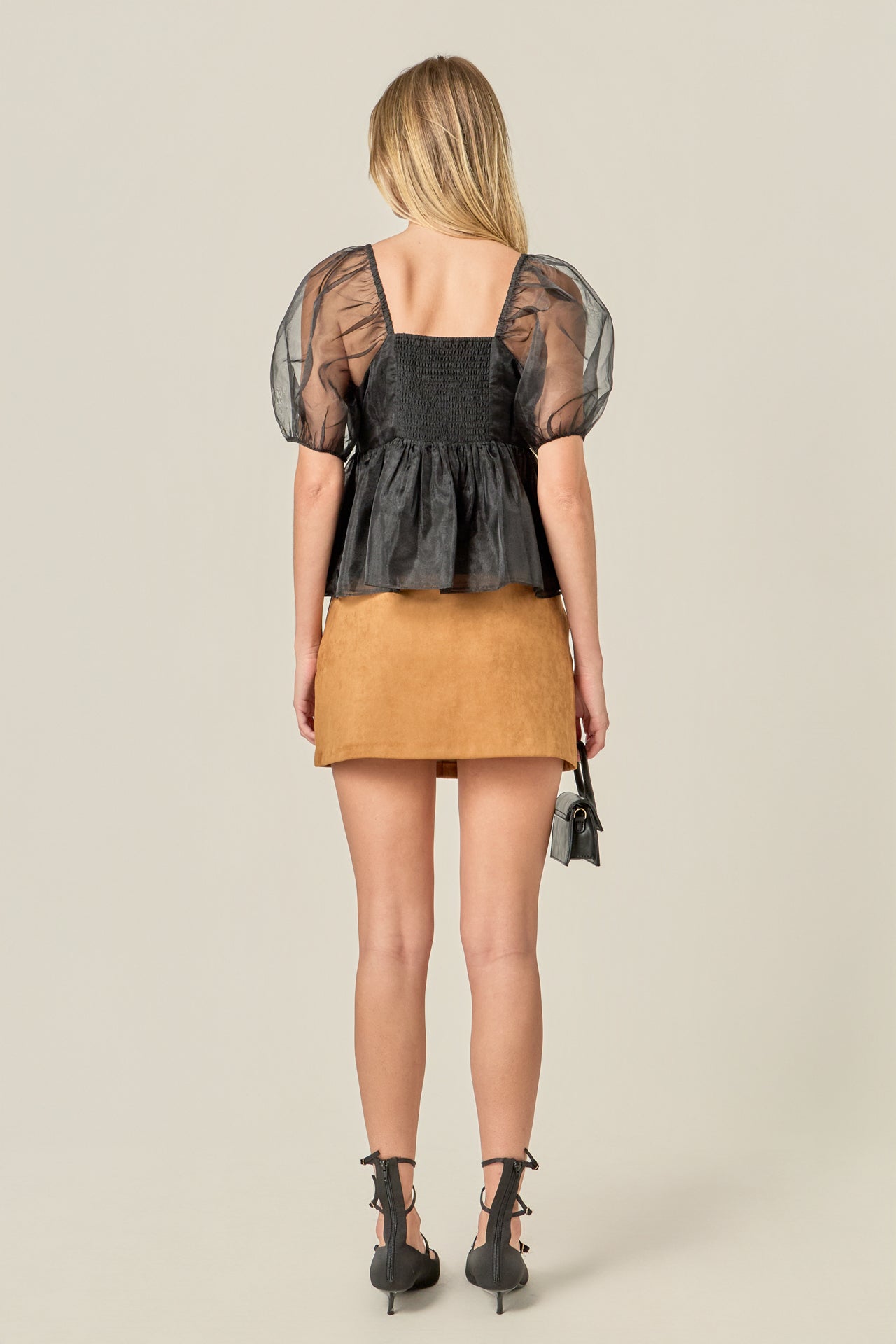 ENGLISH FACTORY - Sheer Organza Baby Doll Top - BLOUSES available at Objectrare