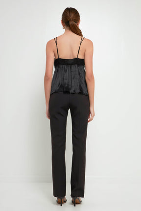 ENDLESS ROSE - Double Strap Satin Top - TOPS available at Objectrare
