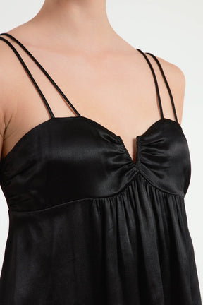 ENDLESS ROSE - Double Strap Satin Top - TOPS available at Objectrare