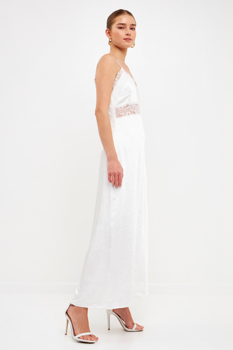ENDLESS ROSE - Lace Maxi Slip - DRESSES available at Objectrare