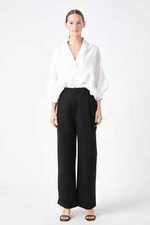 ENDLESS ROSE - Endless Rose - High-Waisted Suit Trousers - BOTTOMS available at Objectrare