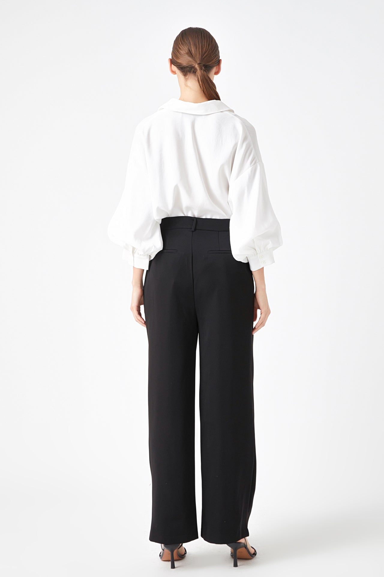 ENDLESS ROSE - High-Waisted Suit Trousers - PANTS available at Objectrare